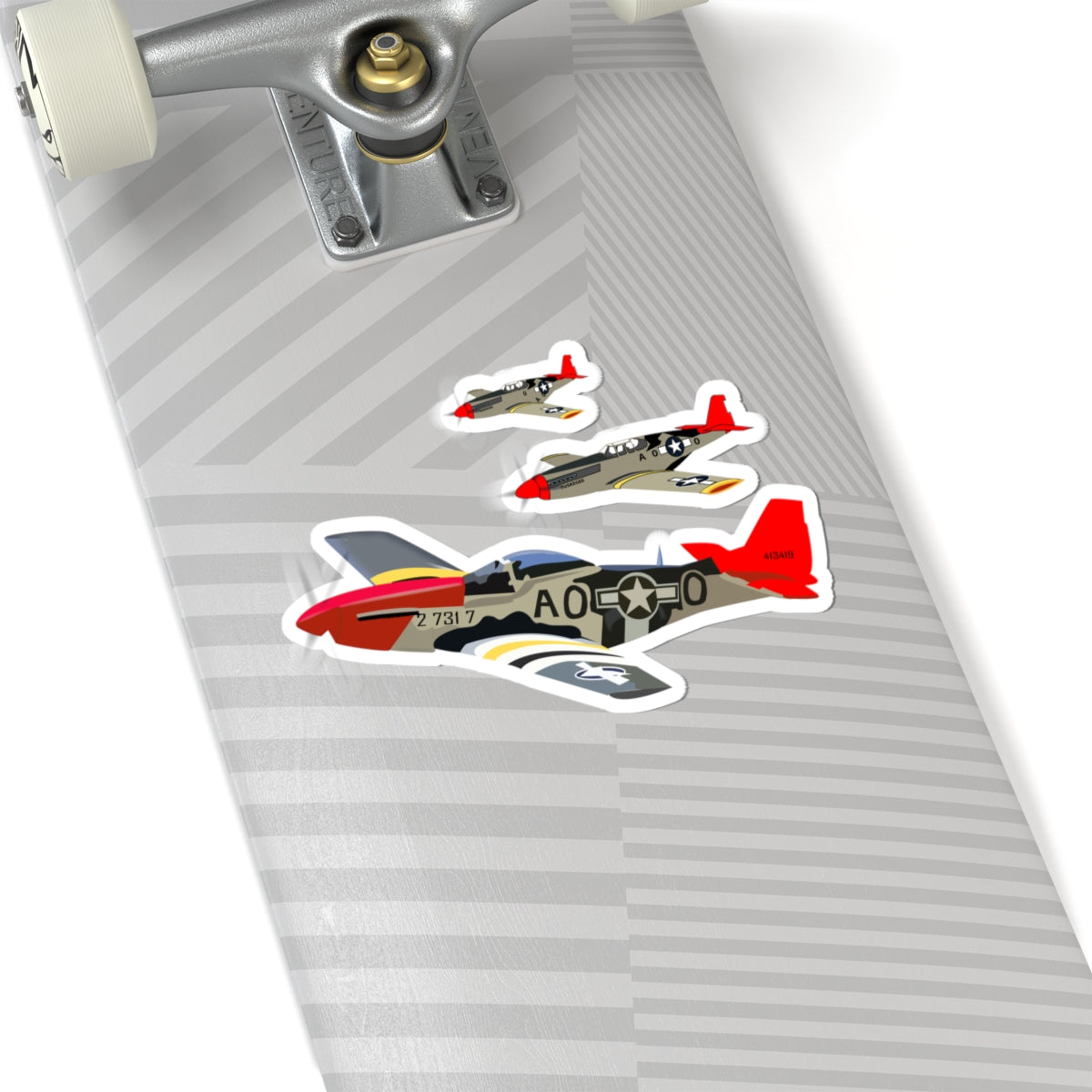 Kiss-Cut Stickers - Army - AAC - 332nd Fighter Group - 12th AF - Red Tails wo Txt