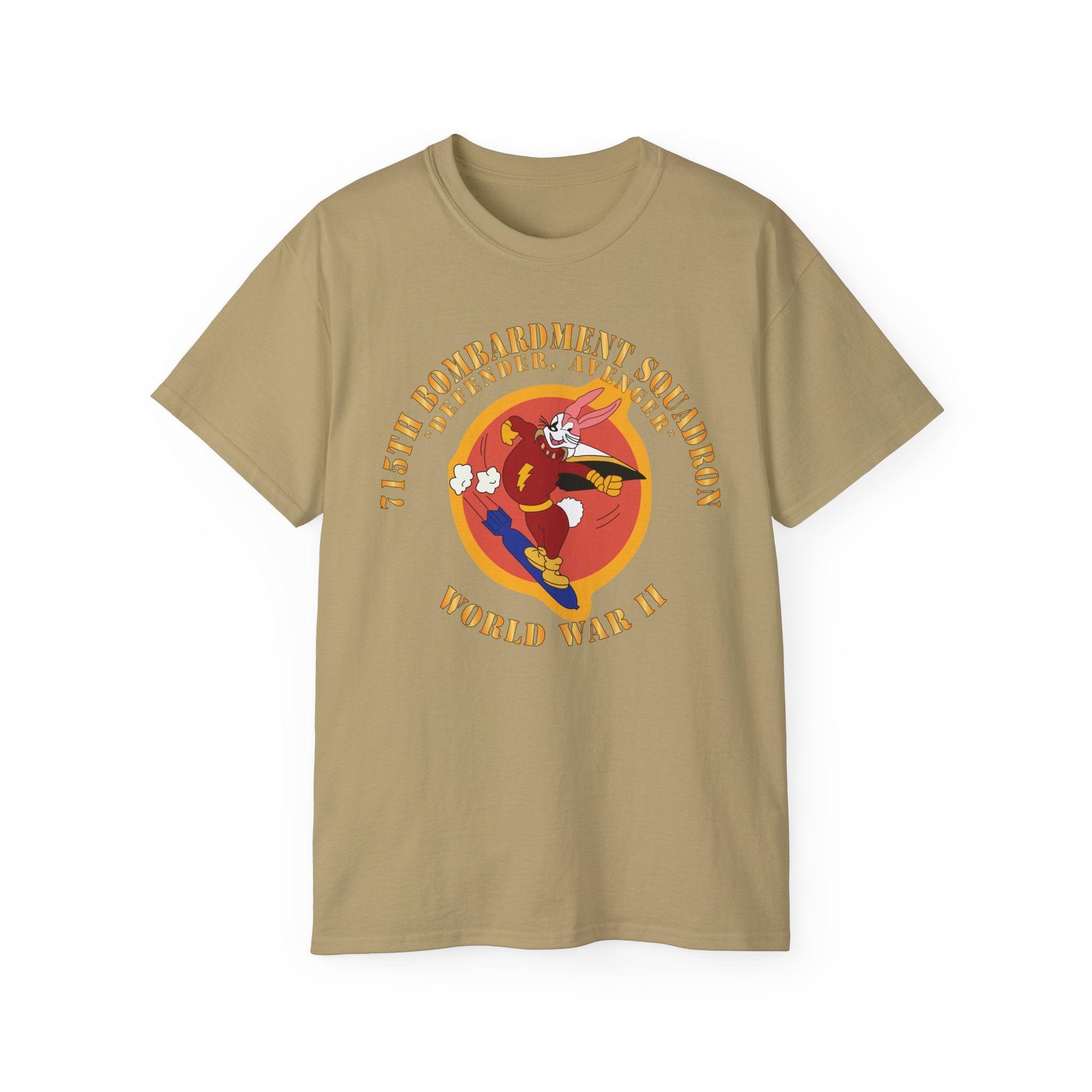 Unisex Ultra Cotton Tee - ACC - 715th  Bombardment Squadron - Defender, Avenger - World War II X 300
