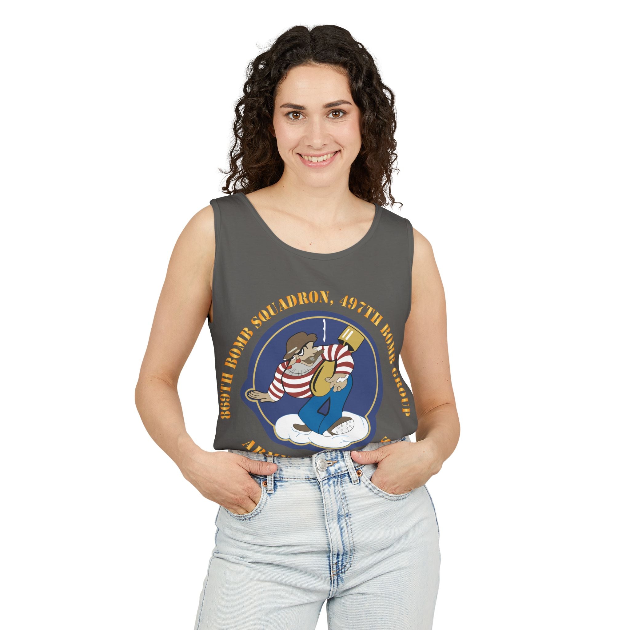 Unisex Garment-Dyed Tank Top - AAC - 869th Bomb Squadron, 497th Bomb Group X 300