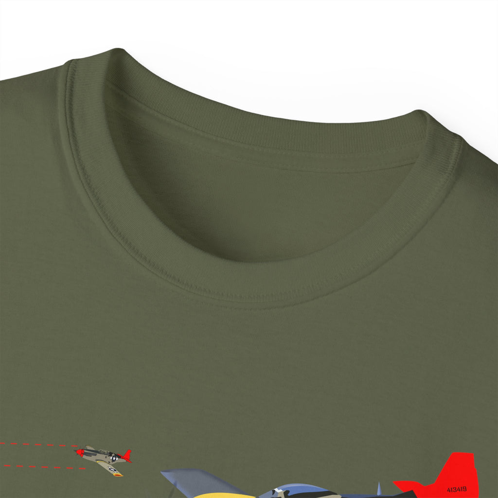 Unisex Ultra Cotton Tee - Army - AAC - 332nd Fighter Group - Red Tails - At War