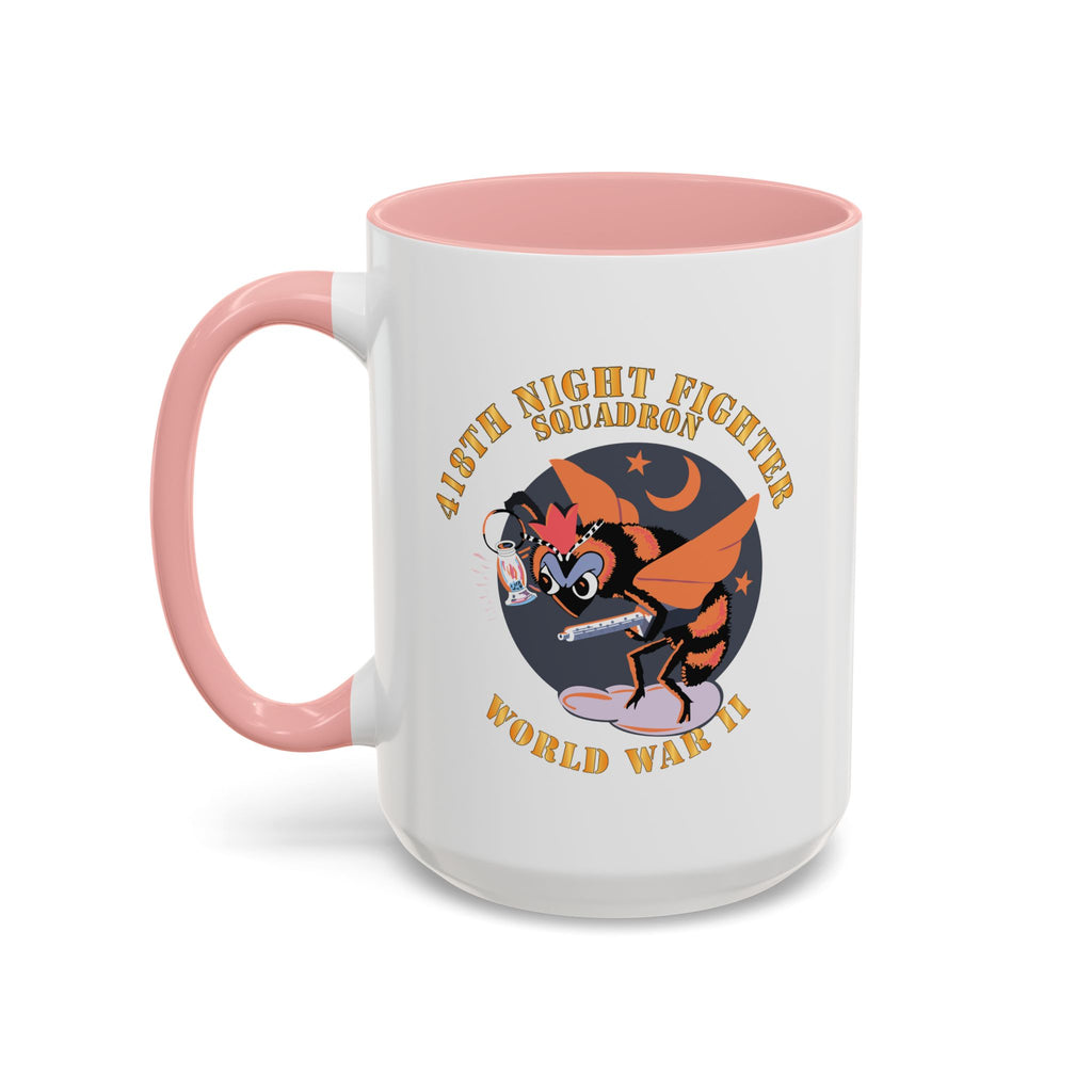 Accent Coffee Mug - AAC - 418th Night Fighter Squadron - WWII X 300