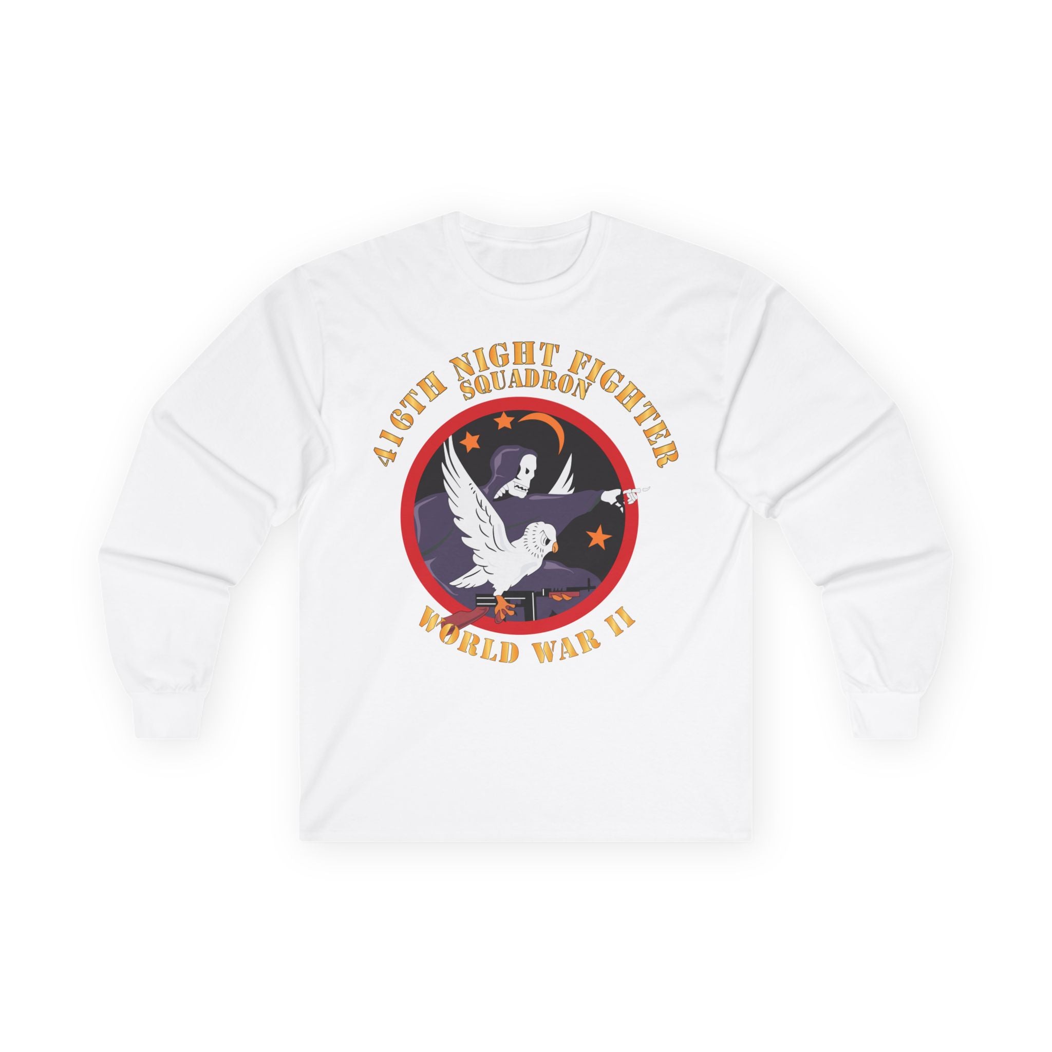 Unisex Long Sleeve Tee - AAC - 416th Night Fighter Squadron - WWII X 300