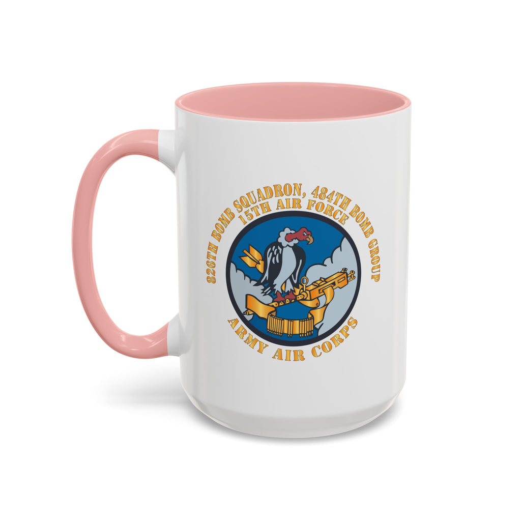 Accent Coffee Mug - AAC - 826th Bomb Squadron, 484th Bomb Group - 15th AAF X 300