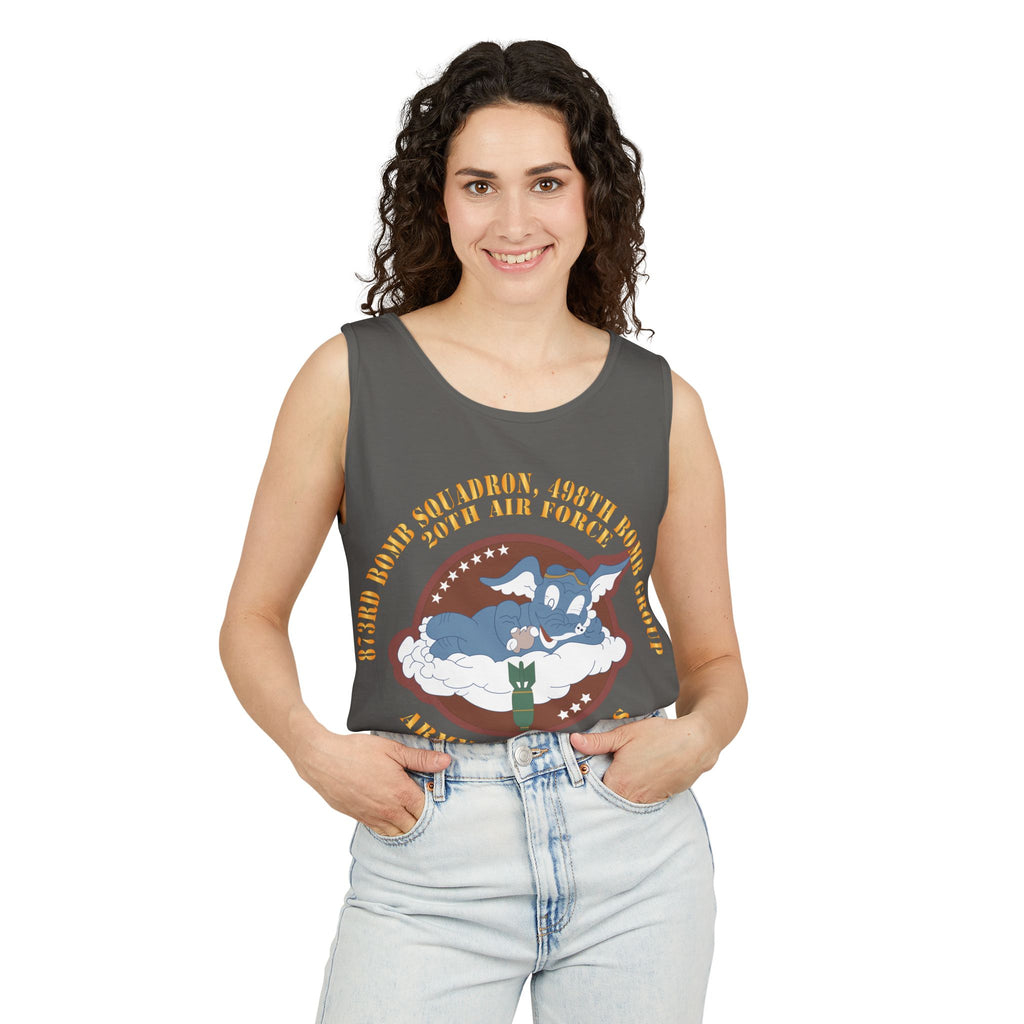 Unisex Garment-Dyed Tank Top - AAC - 873rd Bomb Squadron, 498th Bomb Group - 20th AAF X 300