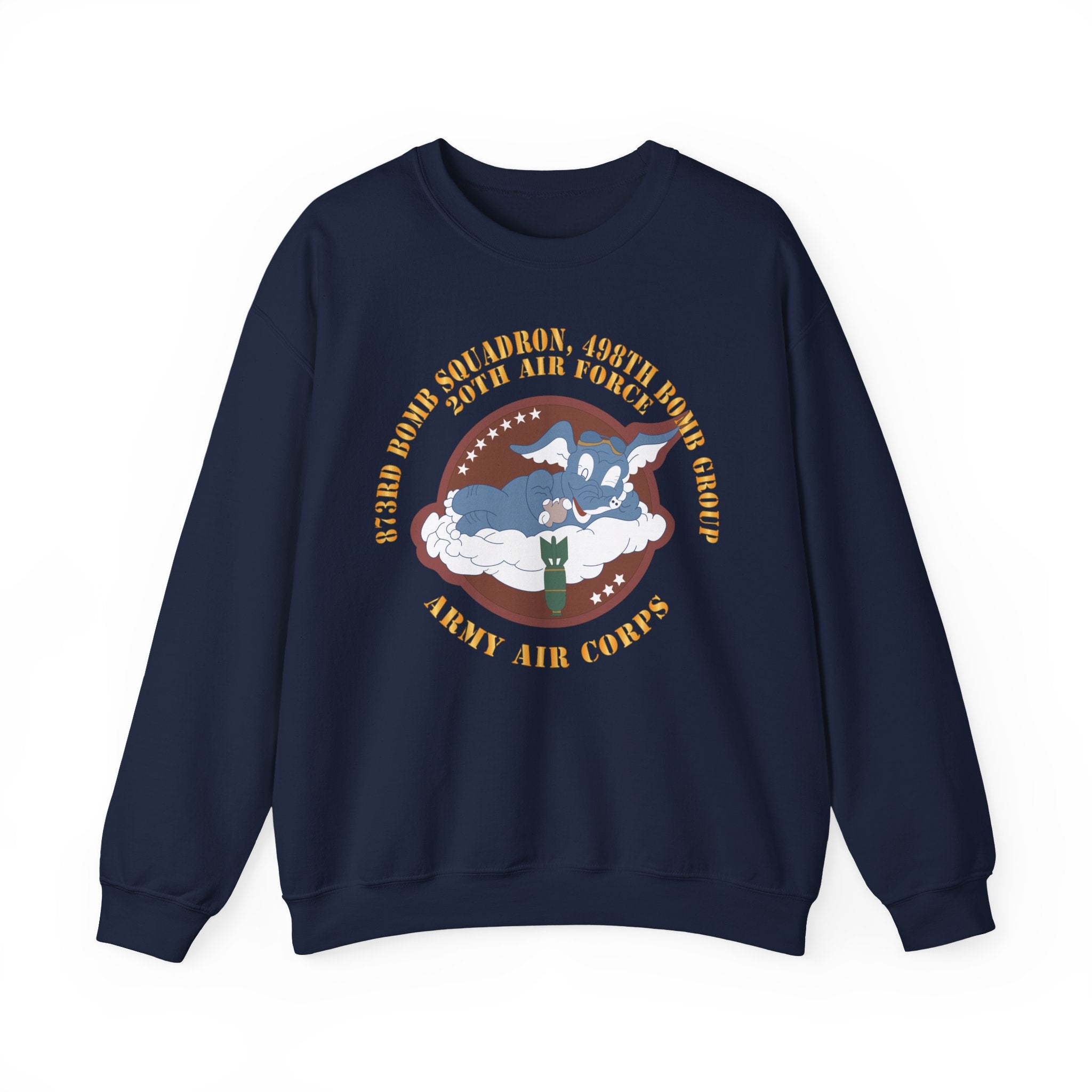 Crewneck Sweatshirt - AAC - 873rd Bomb Squadron, 498th Bomb Group - 20th AAF X 300