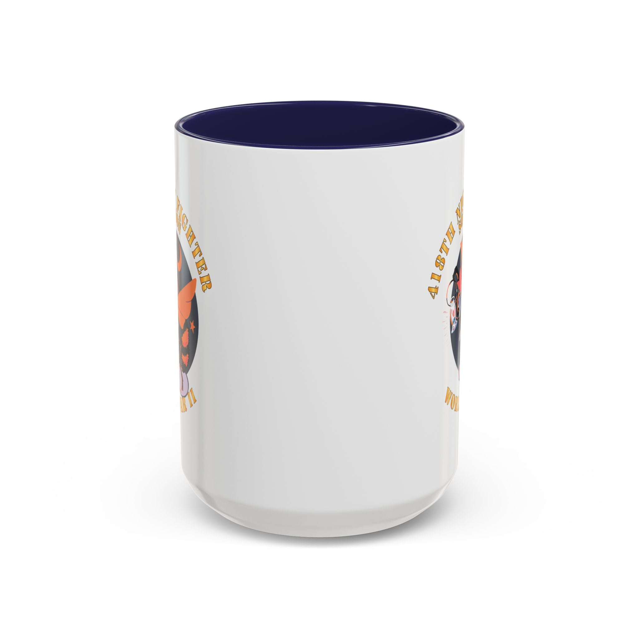 Accent Coffee Mug - AAC - 418th Night Fighter Squadron - WWII X 300