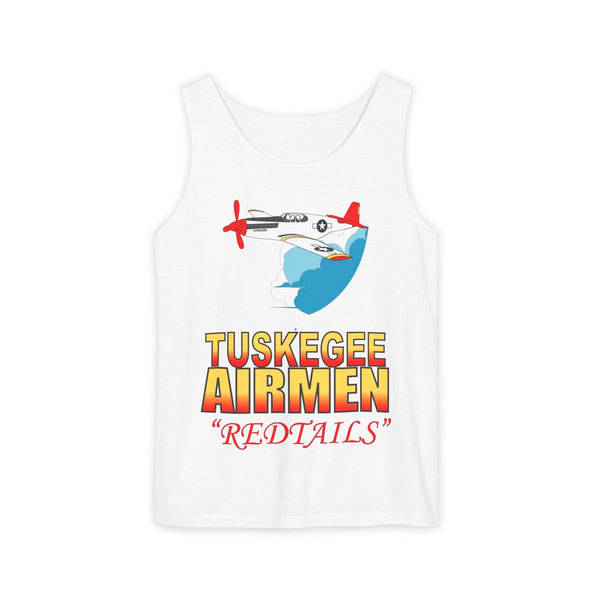 Unisex Garment-Dyed Tank Top - Army Air Corp - Tuskegee Airmen - Redtails - AC - X 300