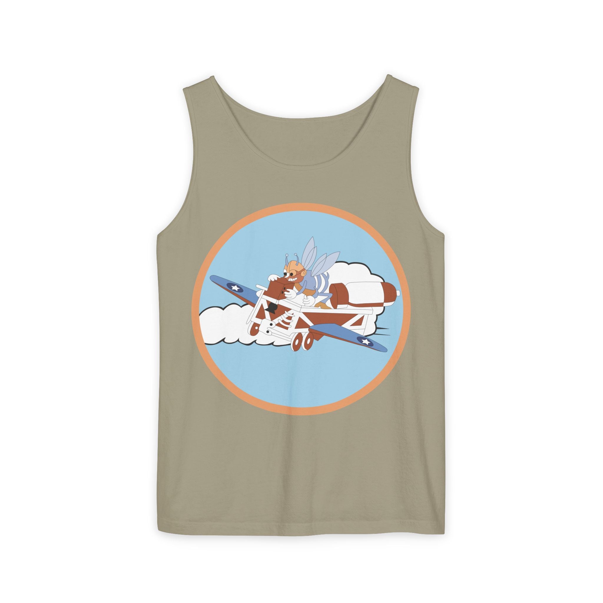 Unisex Garment-Dyed Tank Top - AAC - 782nd Bomb Squadron, 465th Bomb Group - 15th AF wo Txt X 300