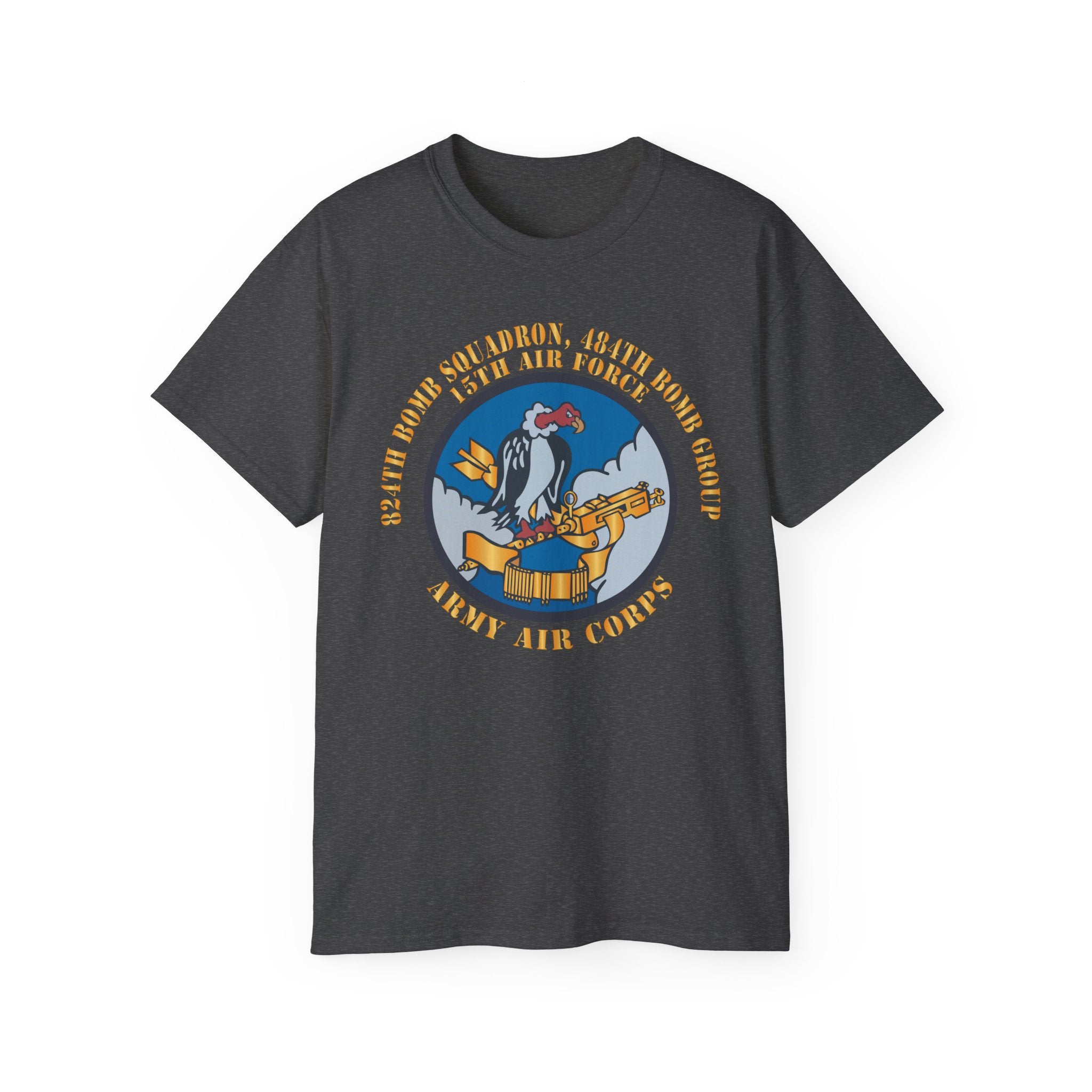 Unisex Ultra Cotton Tee - AAC - 824th Bomb Squadron, 484th Bomb Group - 15th AAF X 300