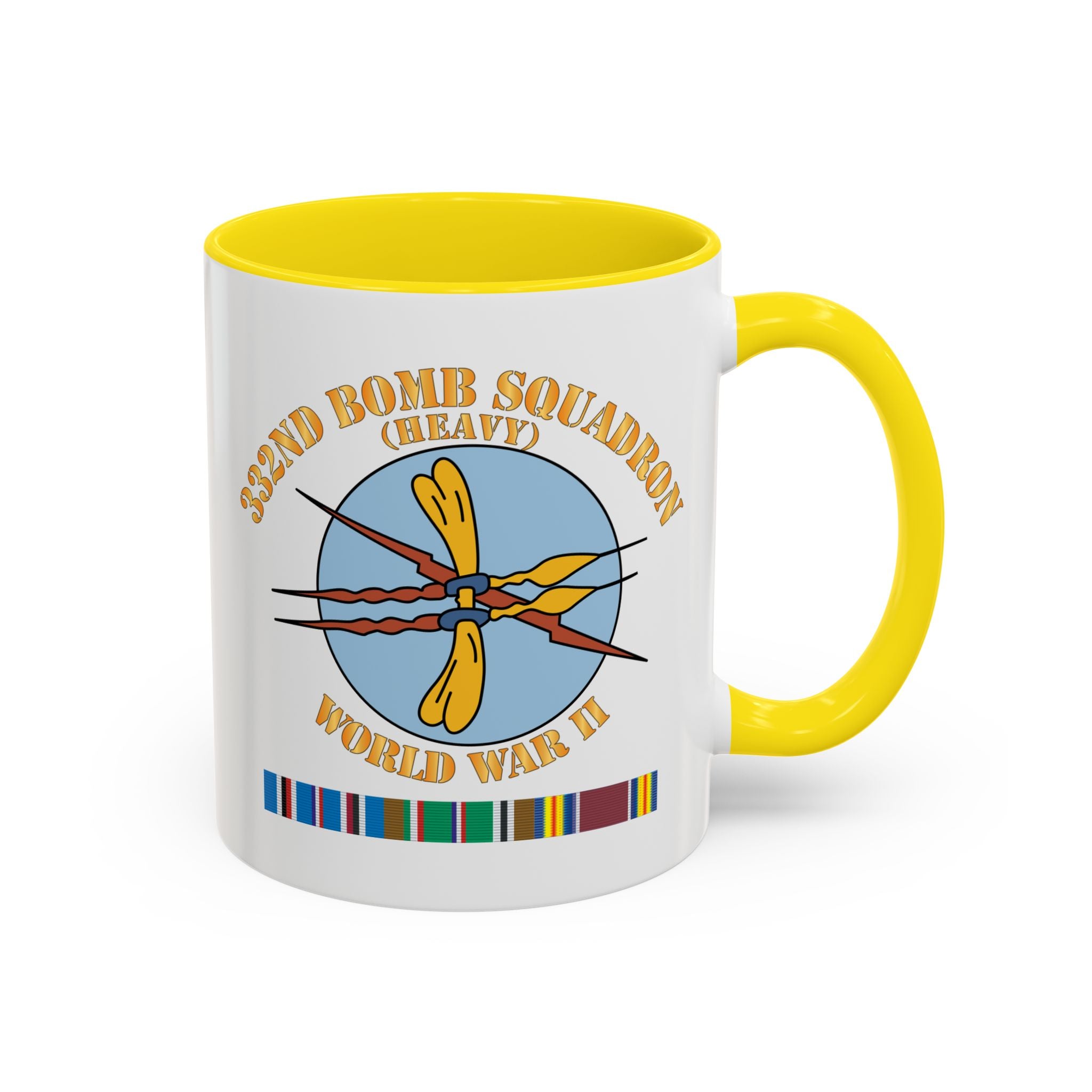 Accent Coffee Mug - AAC - 332nd Bomb Squadron WWII w SVC X 300