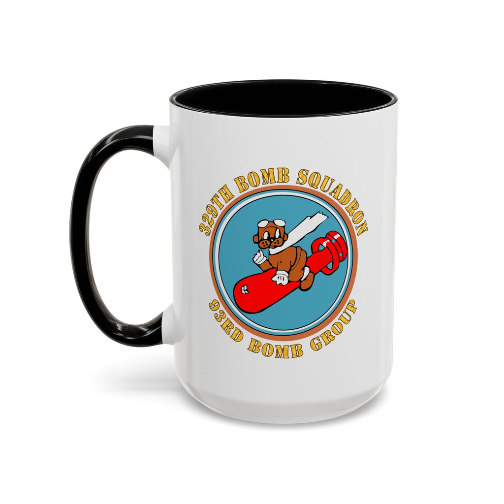 Accent Coffee Mug - AAC - 329th Bomb Squadron,93rd Bomb Group - WWII - USAAF