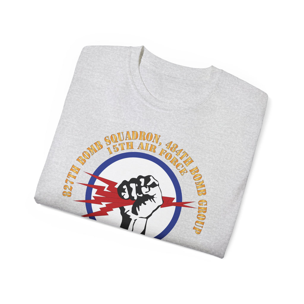 Unisex Ultra Cotton Tee - AAC - 827th Bomb Squadron, 484th Bomb Group - 15th AAF X 300