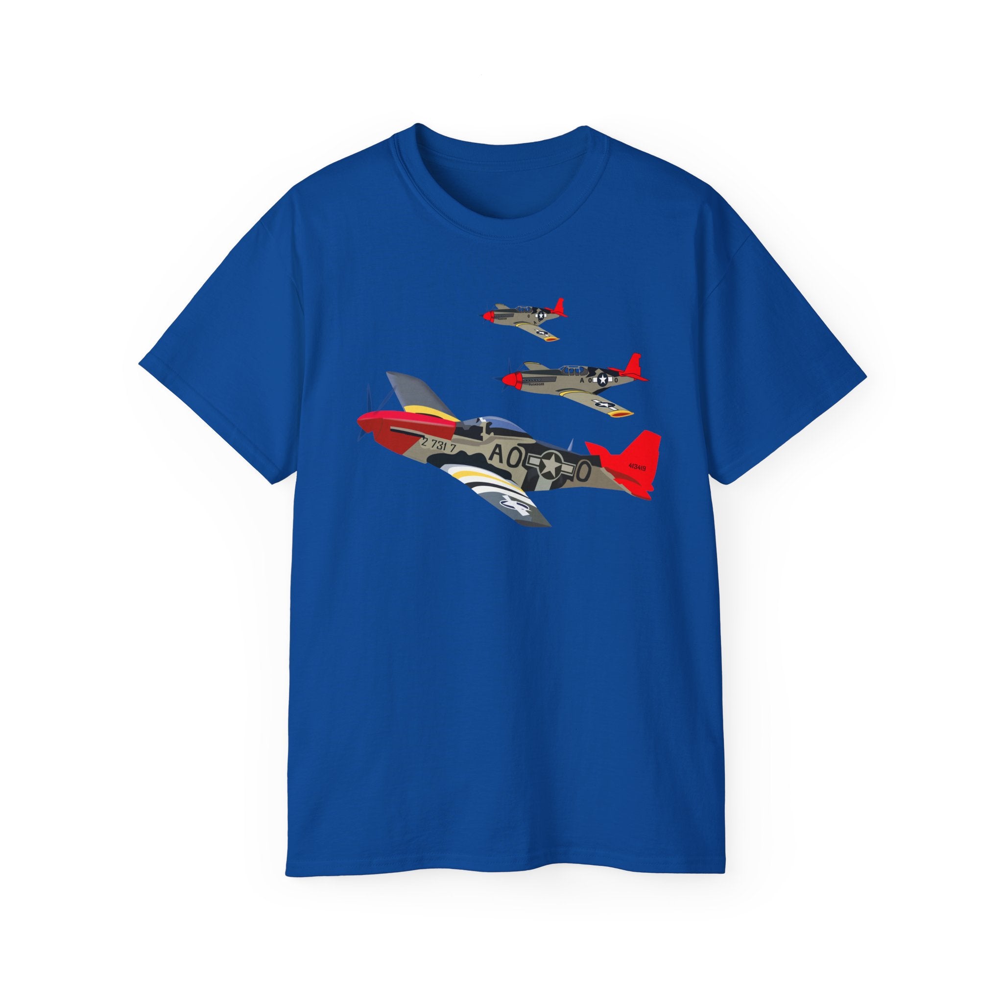 Unisex Ultra Cotton Tee - Army - AAC - 332nd Fighter Group - 12th AF - Red Tails wo Txt
