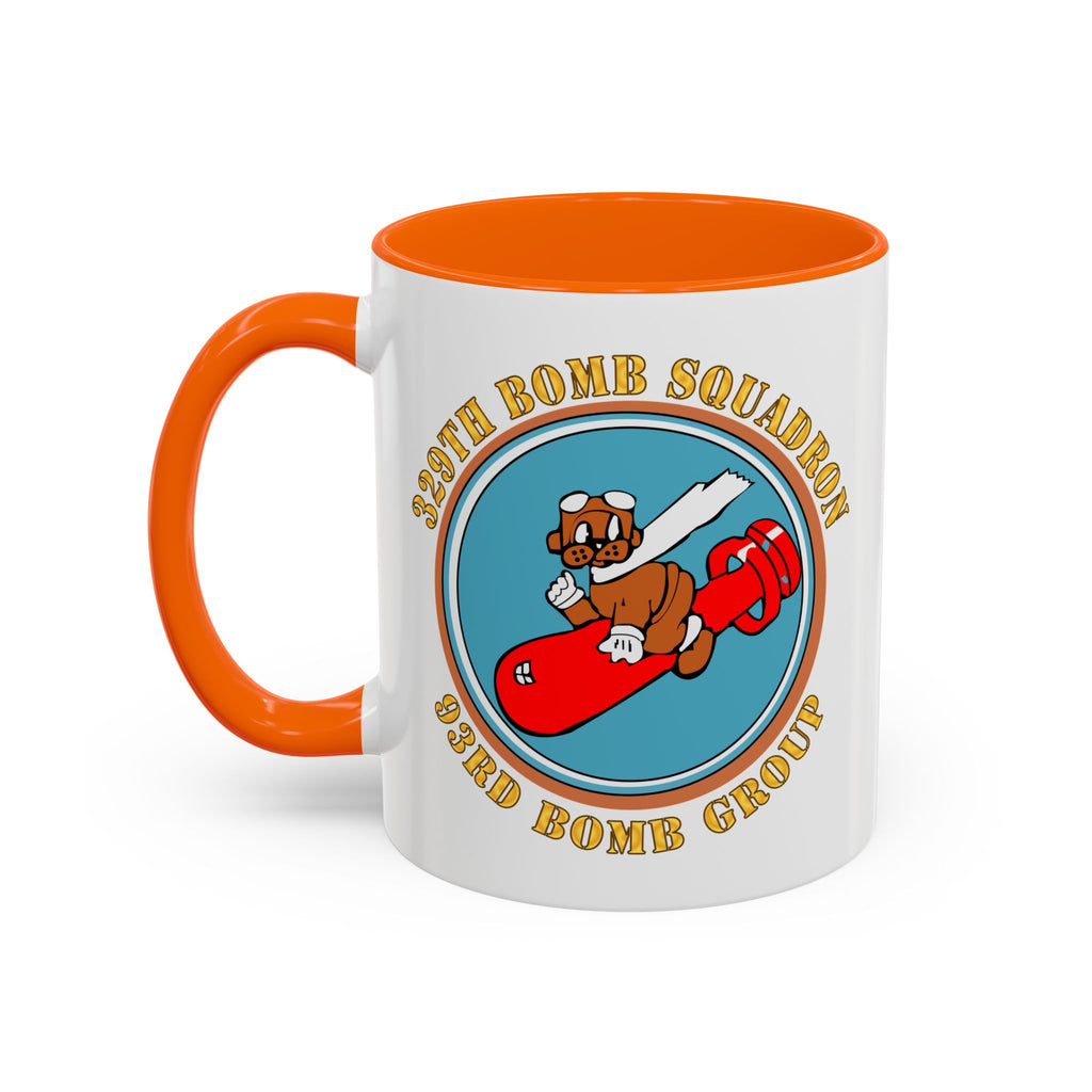 Accent Coffee Mug - AAC - 329th Bomb Squadron,93rd Bomb Group - WWII - USAAF