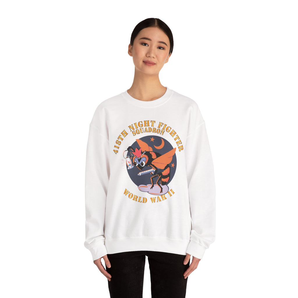 Crewneck Sweatshirt - AAC - 418th Night Fighter Squadron - WWII X 300