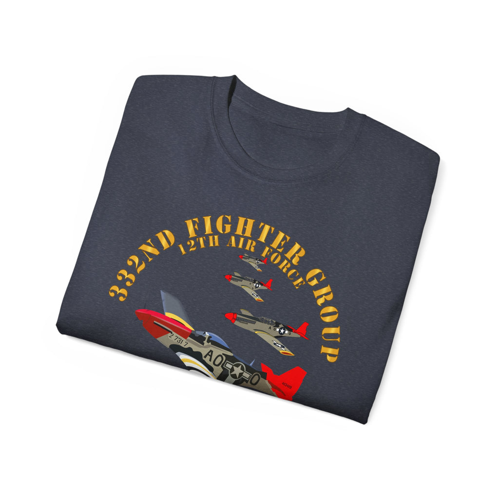 Unisex Ultra Cotton Tee - Army - AAC - 332nd Fighter Group - 12th AF - Red Tails v1
