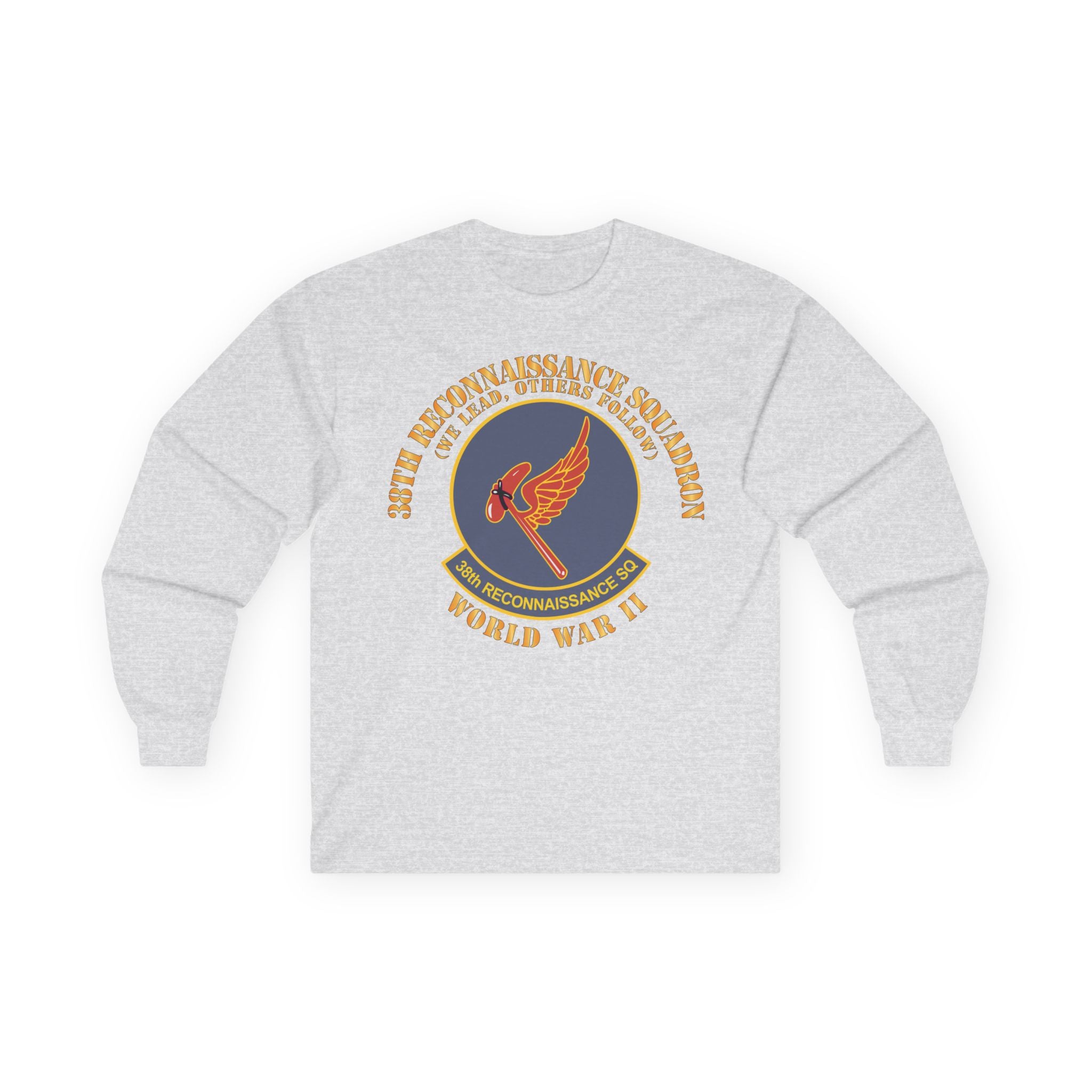Unisex Long Sleeve Tee - AAC - 38th Reconnaissance Squadron - WWII X 300