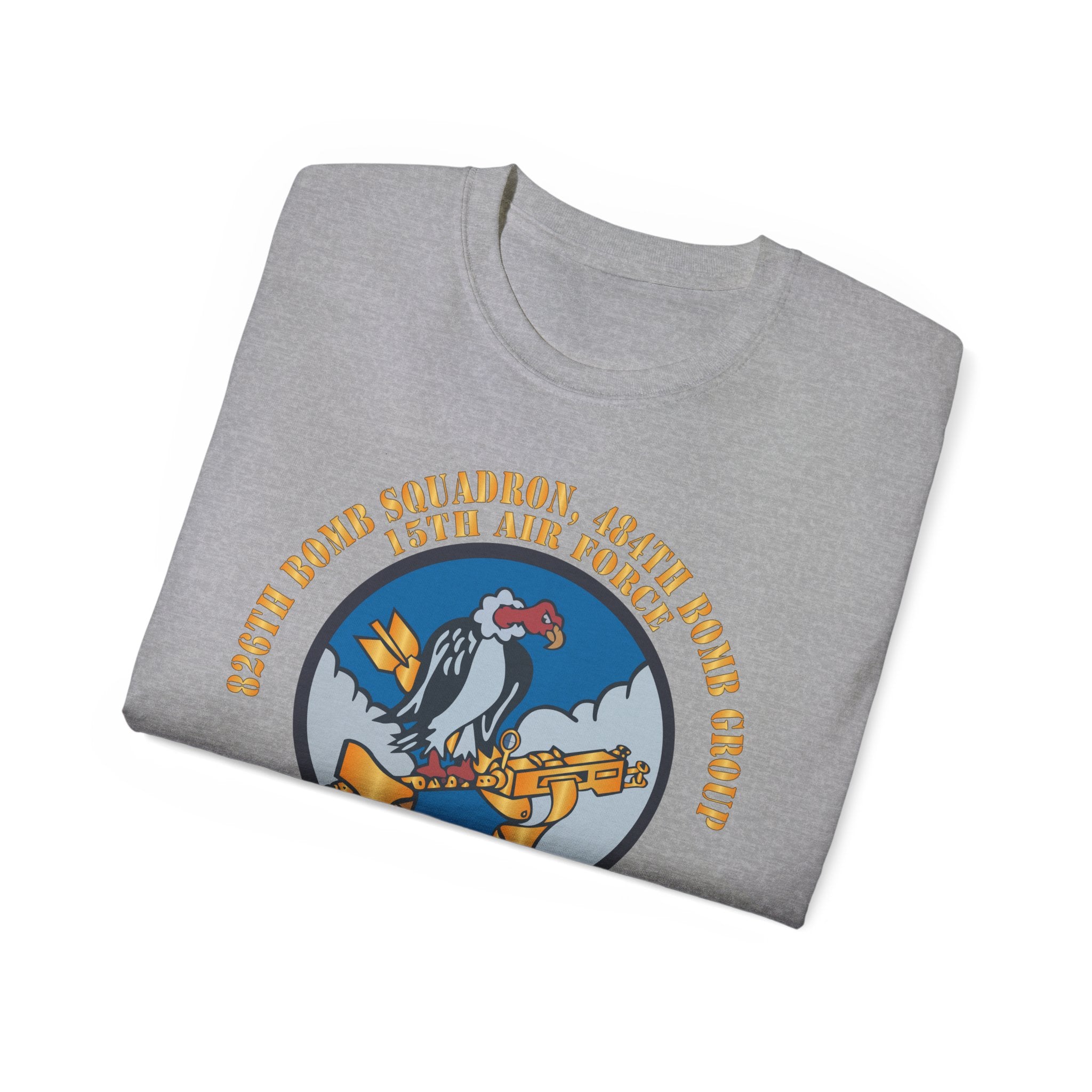 Unisex Ultra Cotton Tee - AAC - 826th Bomb Squadron, 484th Bomb Group - 15th AAF X 300