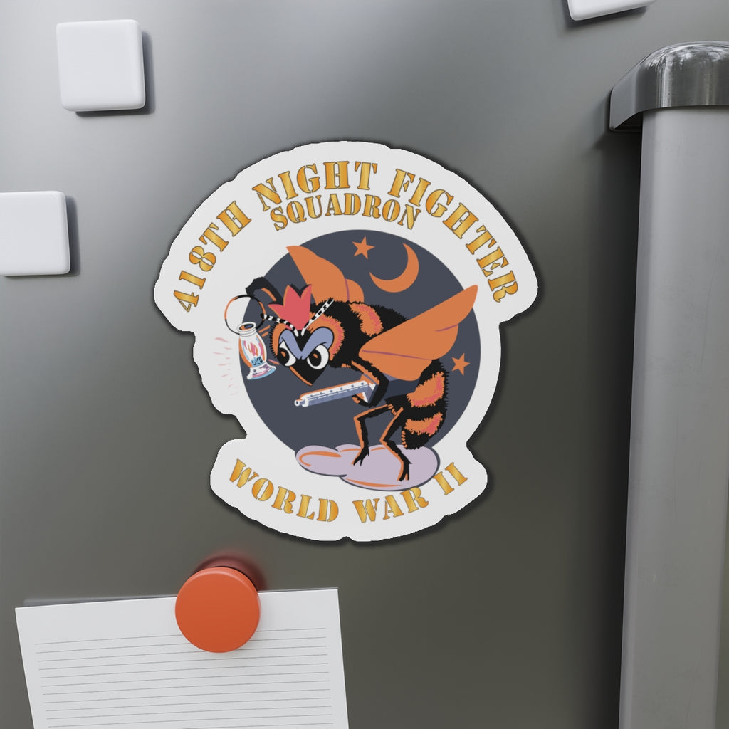 Die-Cut Magnets - AAC - 418th Night Fighter Squadron - WWII X 300