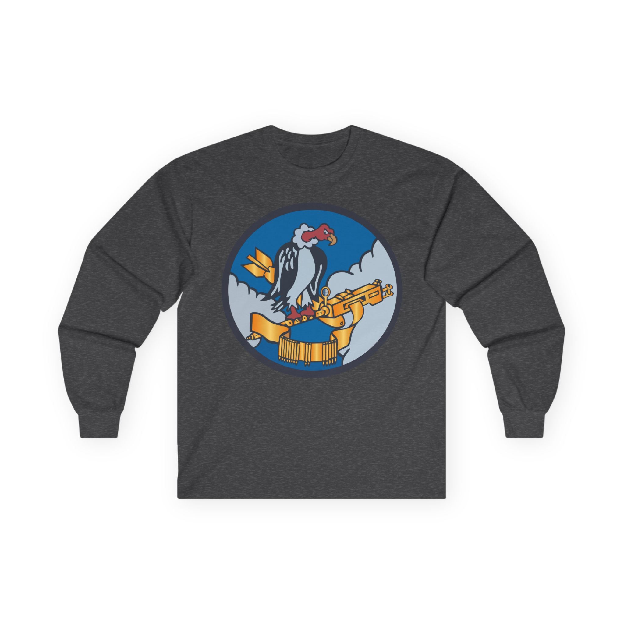 Unisex Long Sleeve Tee - AAC - 824th Bomb Squadron, 484th Bomb Group - 15th AAF wo txt X 300