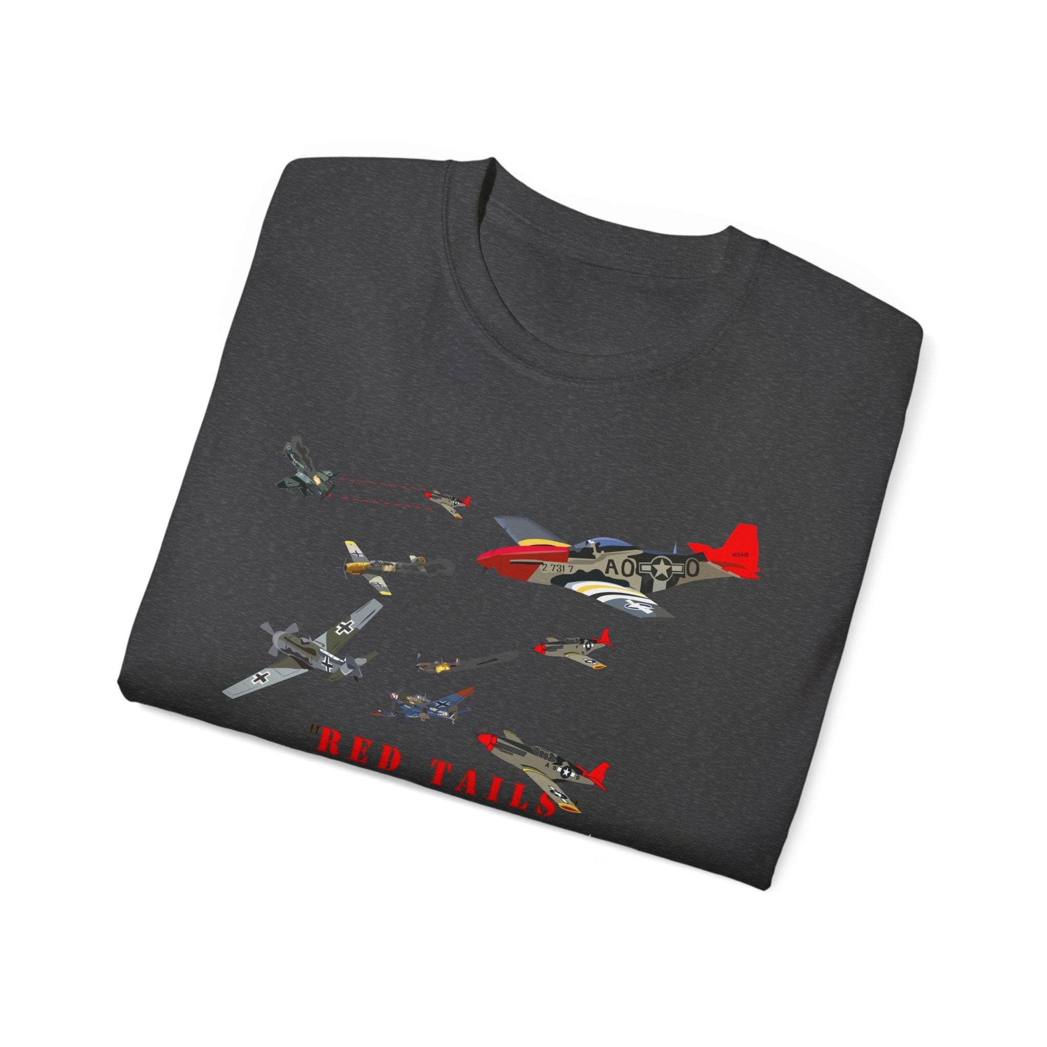 Unisex Ultra Cotton Tee - Army - AAC - 332nd Fighter Group - Red Tails - At War