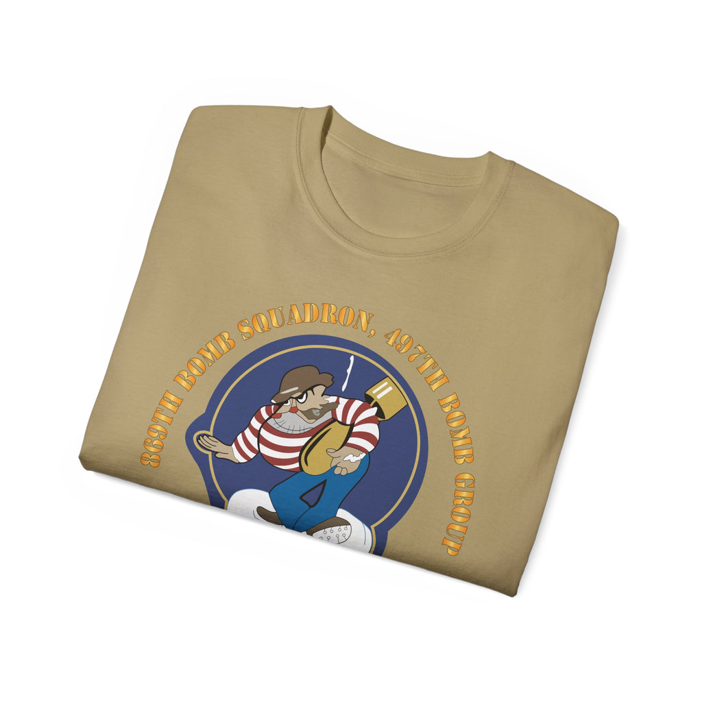 Unisex Ultra Cotton Tee - AAC - 869th Bomb Squadron, 497th Bomb Group X 300