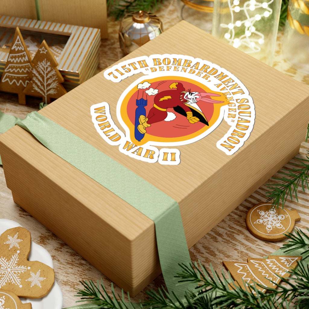 Kiss-Cut Stickers - ACC - 715th  Bombardment Squadron - Defender, Avenger - World War II X 300