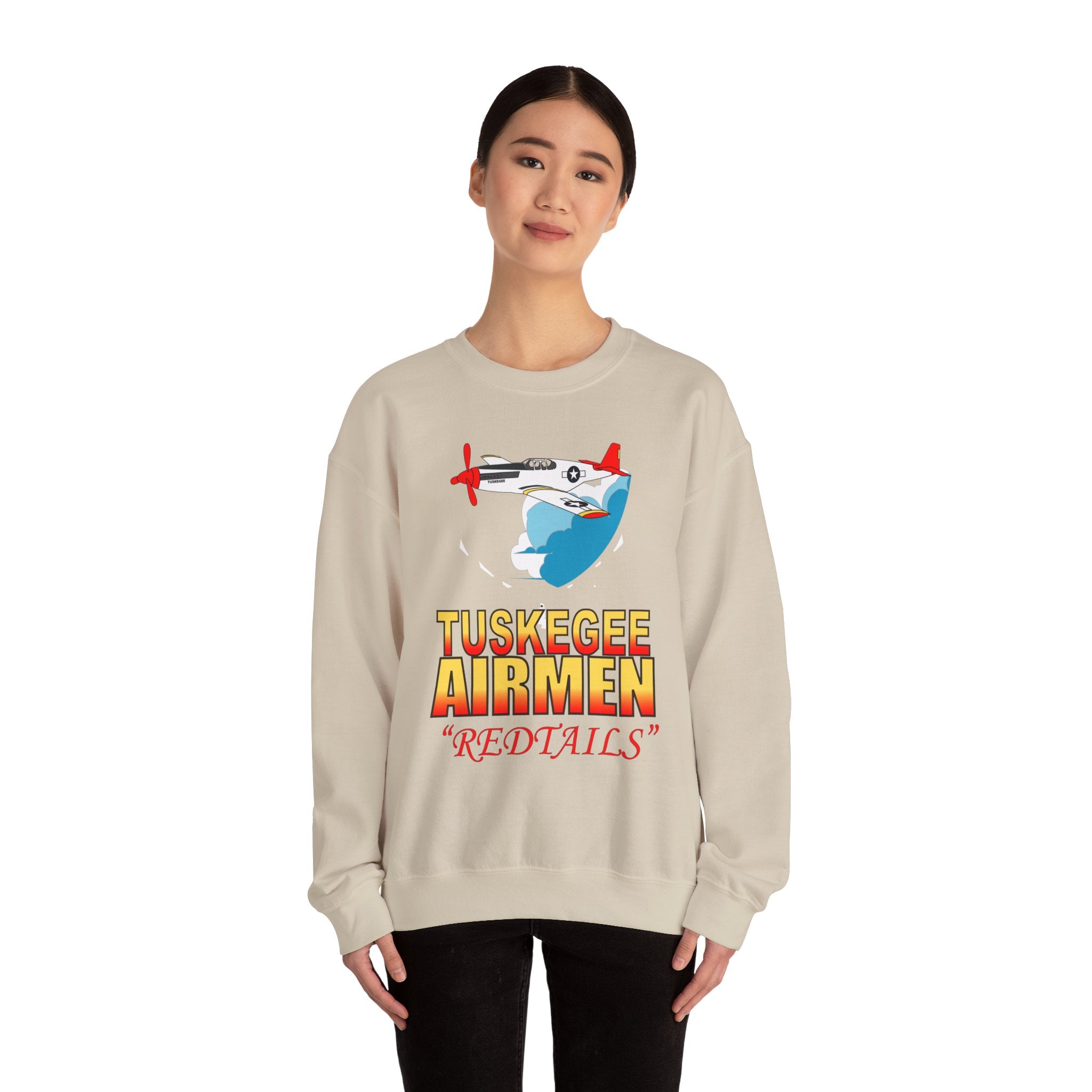 Crewneck Sweatshirt - Army Air Corp - Tuskegee Airmen - Redtails - AC - X 300
