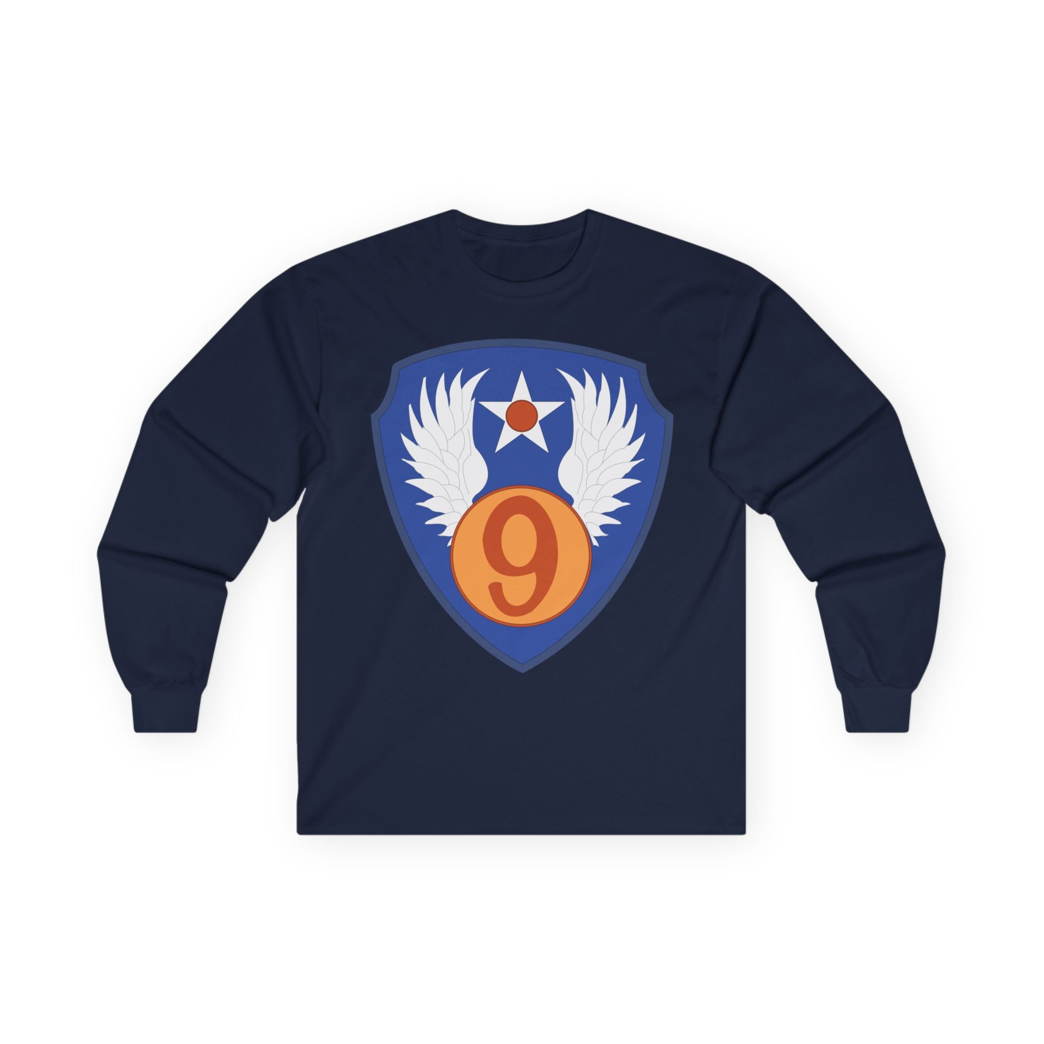Unisex Long Sleeve Tee - AAC - SSI - 9th Air Force wo Txt X 300