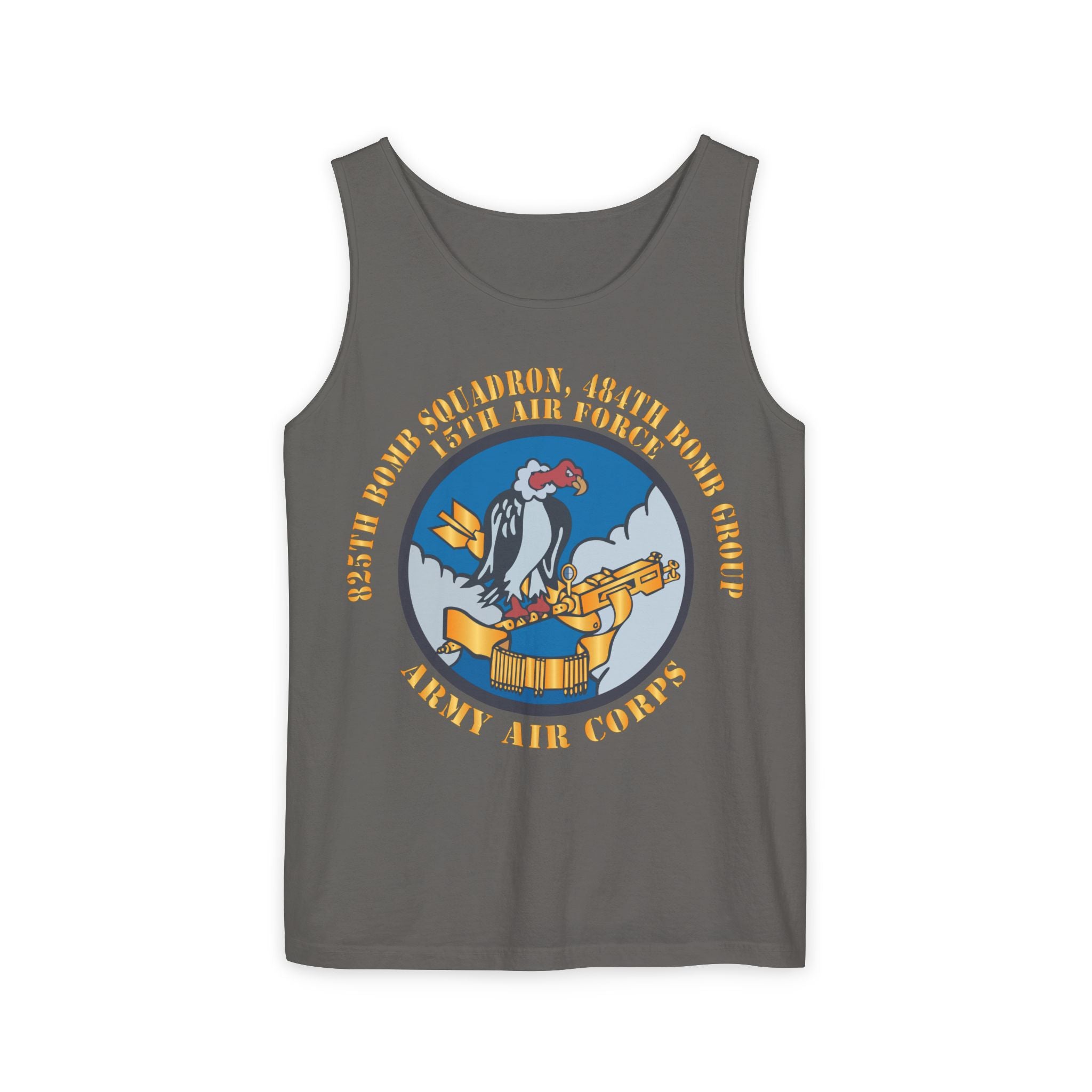 Unisex Garment-Dyed Tank Top - AAC - 825th Bomb Squadron, 484th Bomb Group - 15th AAF X 300