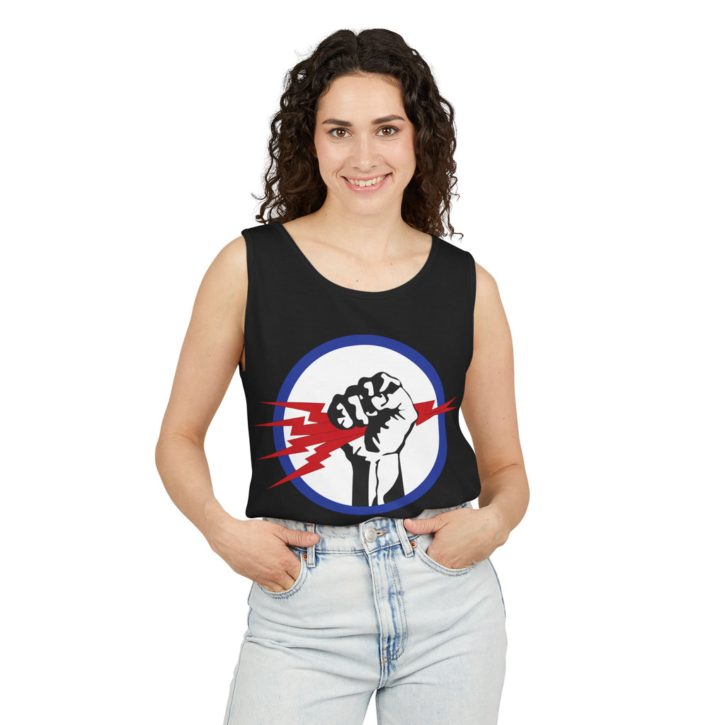 Unisex Garment-Dyed Tank Top - AAC - 827th Bomb Squadron, 484th Bomb Group - 15th AAF wo Txt X 300