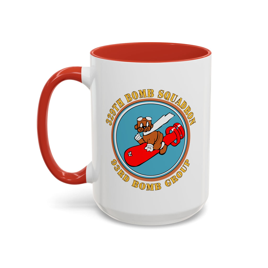 Accent Coffee Mug - AAC - 329th Bomb Squadron,93rd Bomb Group - WWII - USAAF