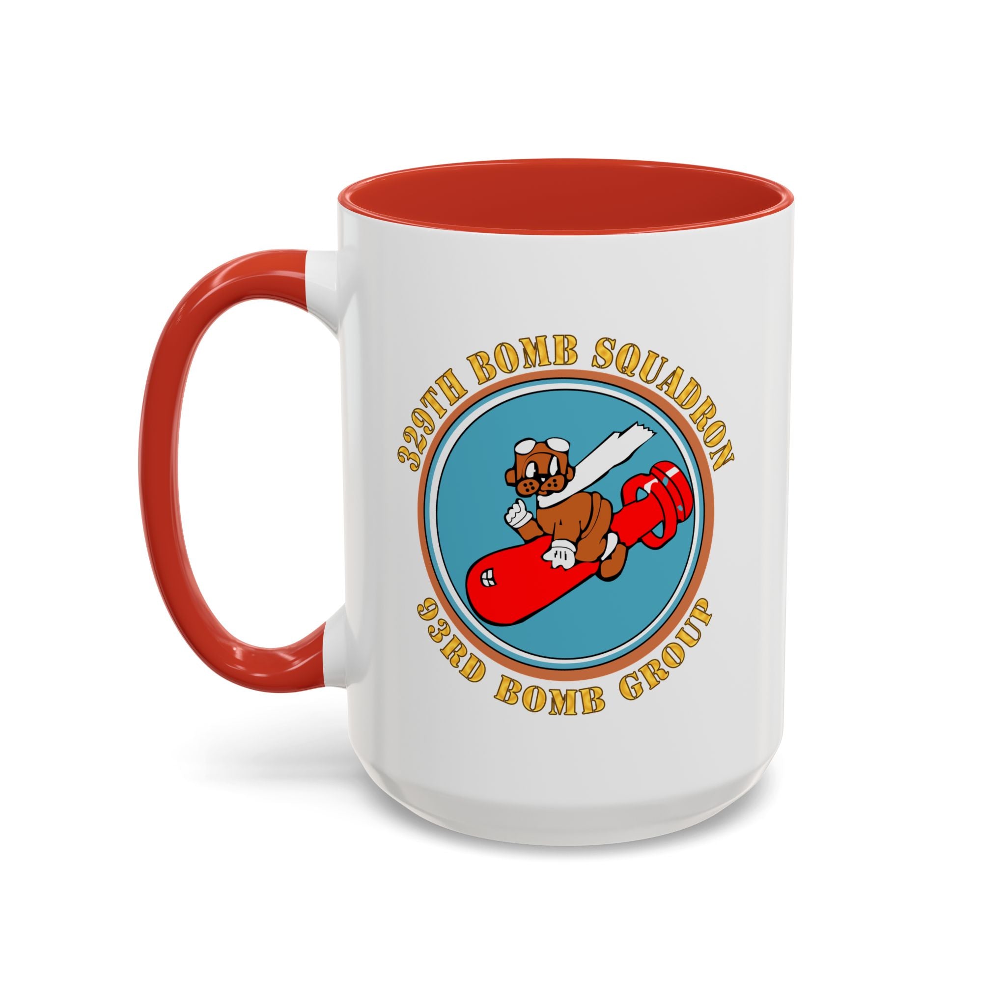 Accent Coffee Mug - AAC - 329th Bomb Squadron,93rd Bomb Group - WWII - USAAF