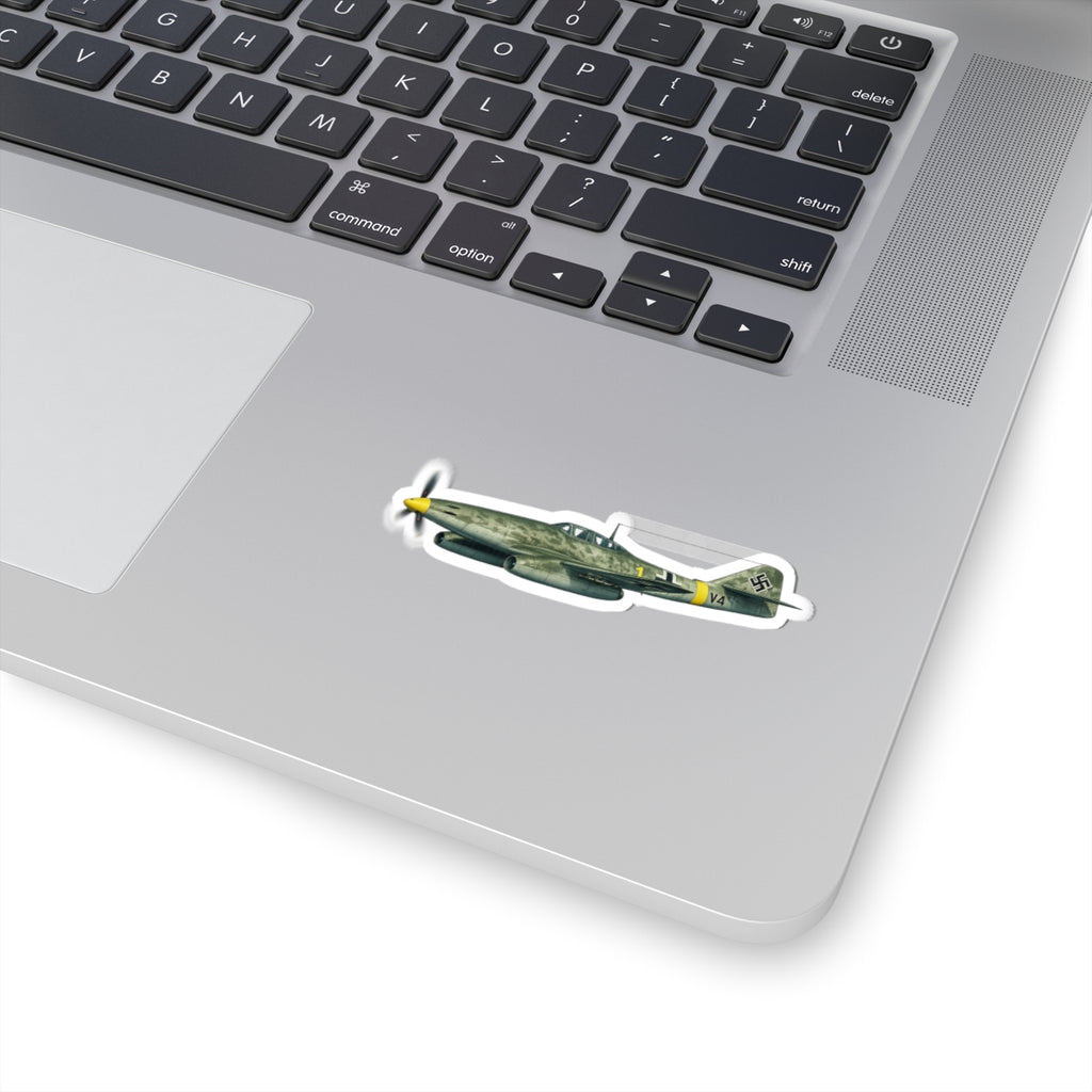 Kiss-Cut Stickers - WWII - Fighter Aircraft - Messerschmitt Me 262 - Profile - Left - In Flight
