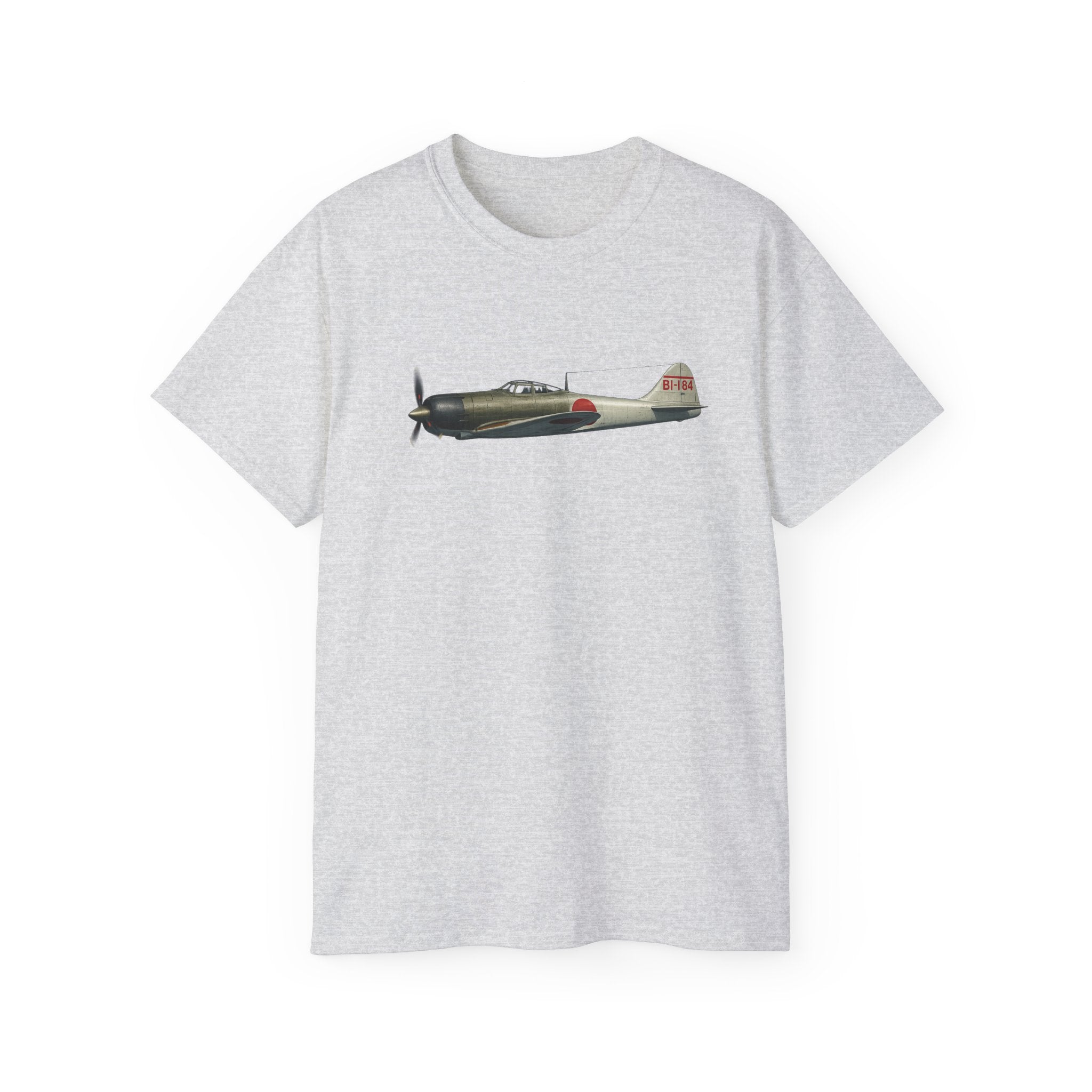 Unisex Ultra Cotton Tee - WWII - Fighter Aircraft - Japanese Zero - Profile - Left