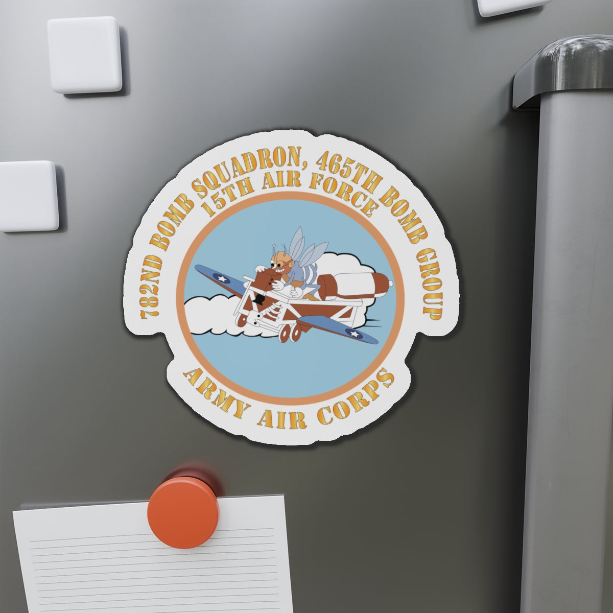 Die-Cut Magnets - AAC - 782nd Bomb Squadron, 465th Bomb Group - 15th AF X 300