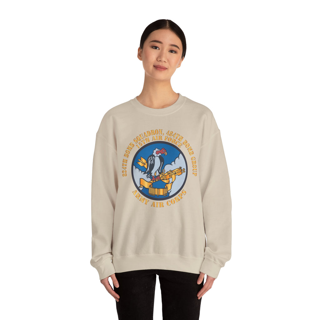 Crewneck Sweatshirt - AAC - 824th Bomb Squadron, 484th Bomb Group - 15th AAF X 300
