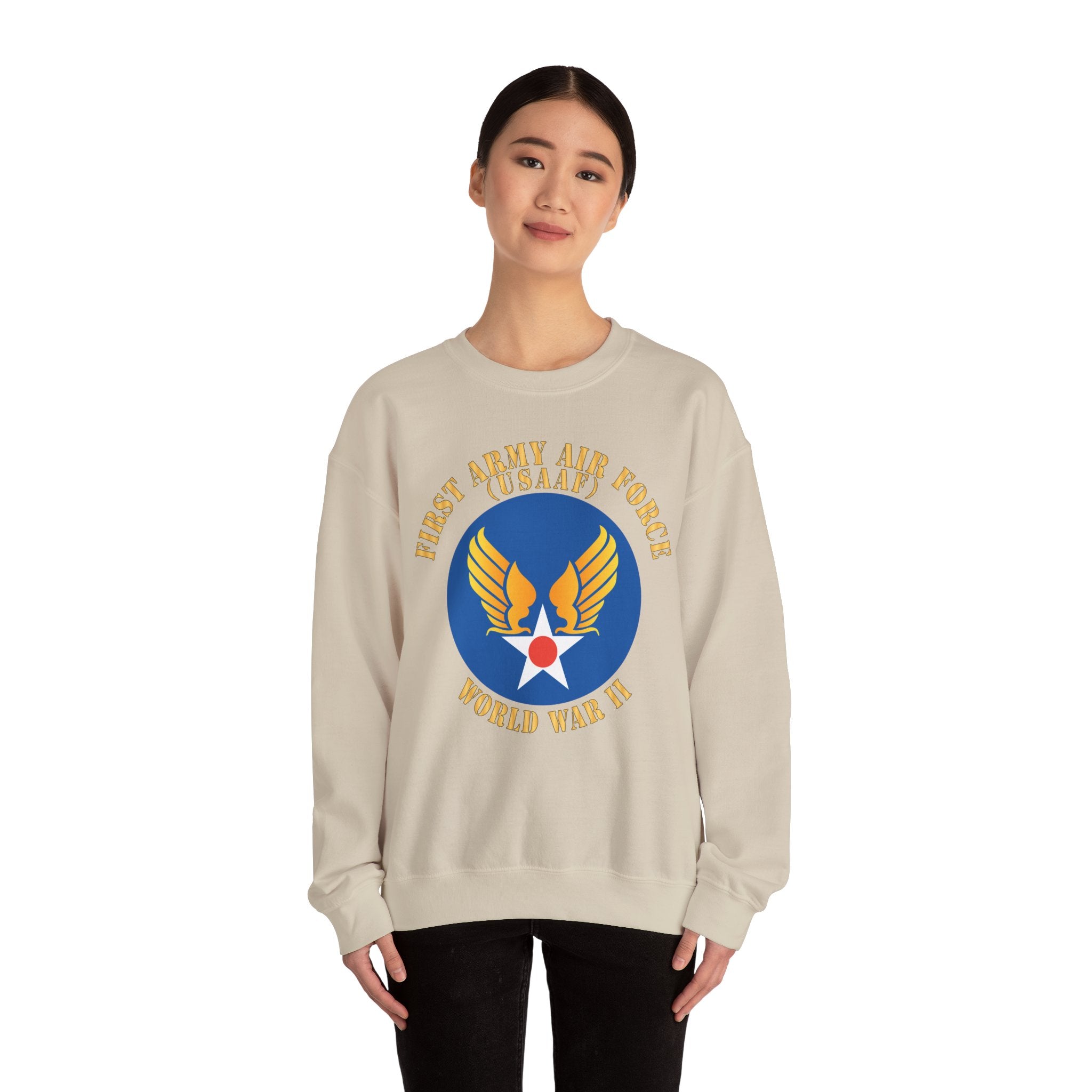 Crewneck Sweatshirt - SSI - AAC - 1st Army Air Force - WWII - USAAF x 300