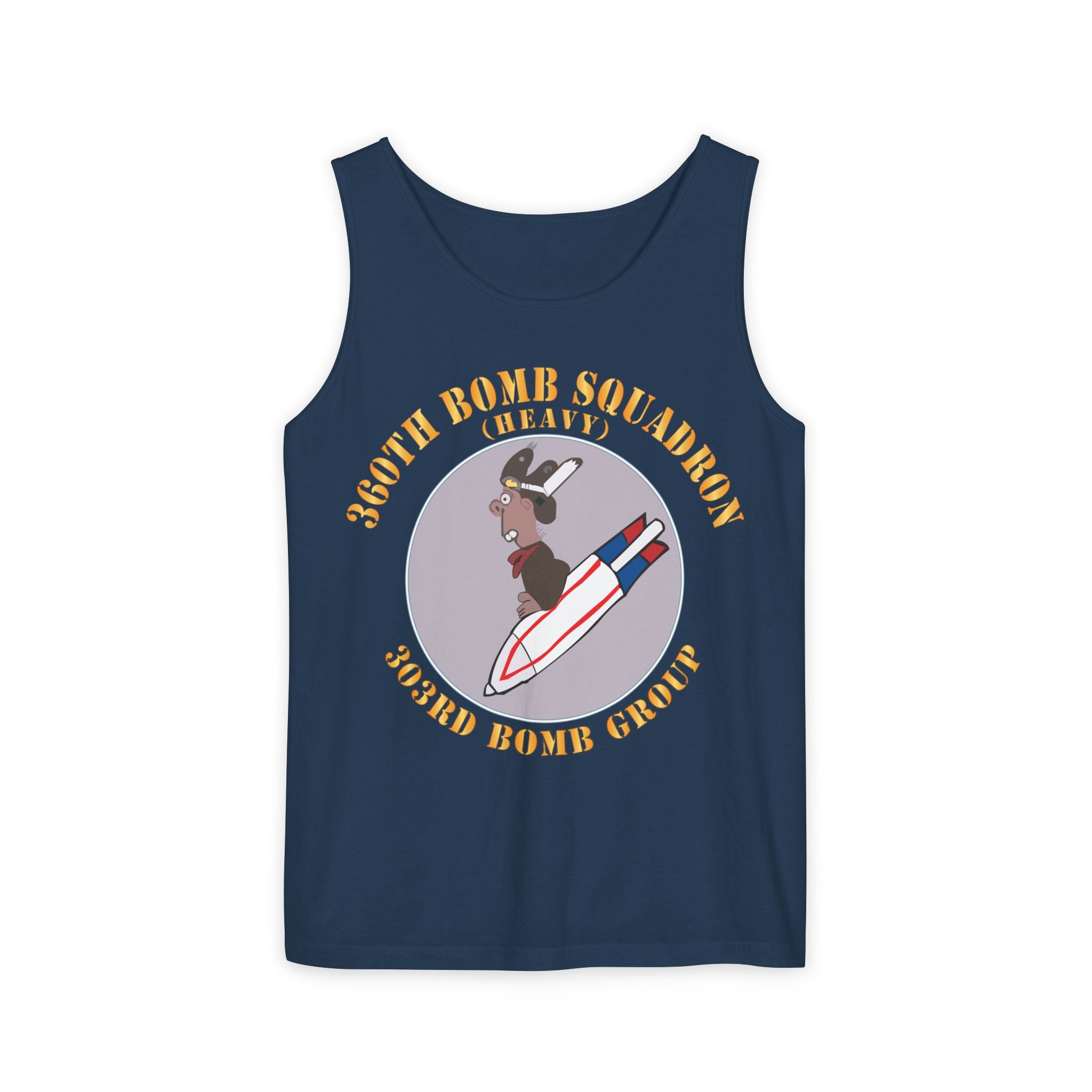 Unisex Garment-Dyed Tank Top - AAC - 360th Bomb Squadron - 303rd BG - WWII X 300