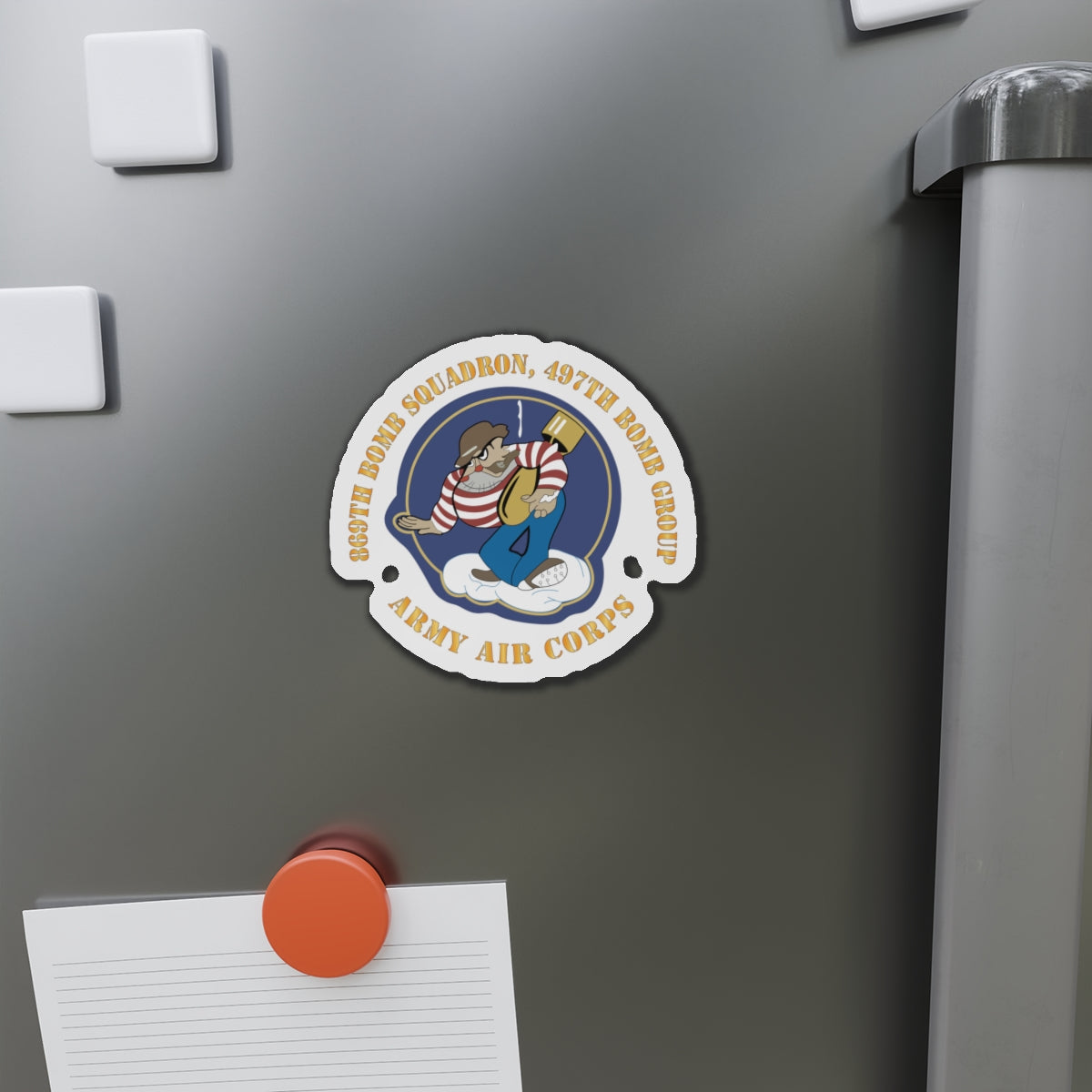 Die-Cut Magnets - AAC - 869th Bomb Squadron, 497th Bomb Group X 300