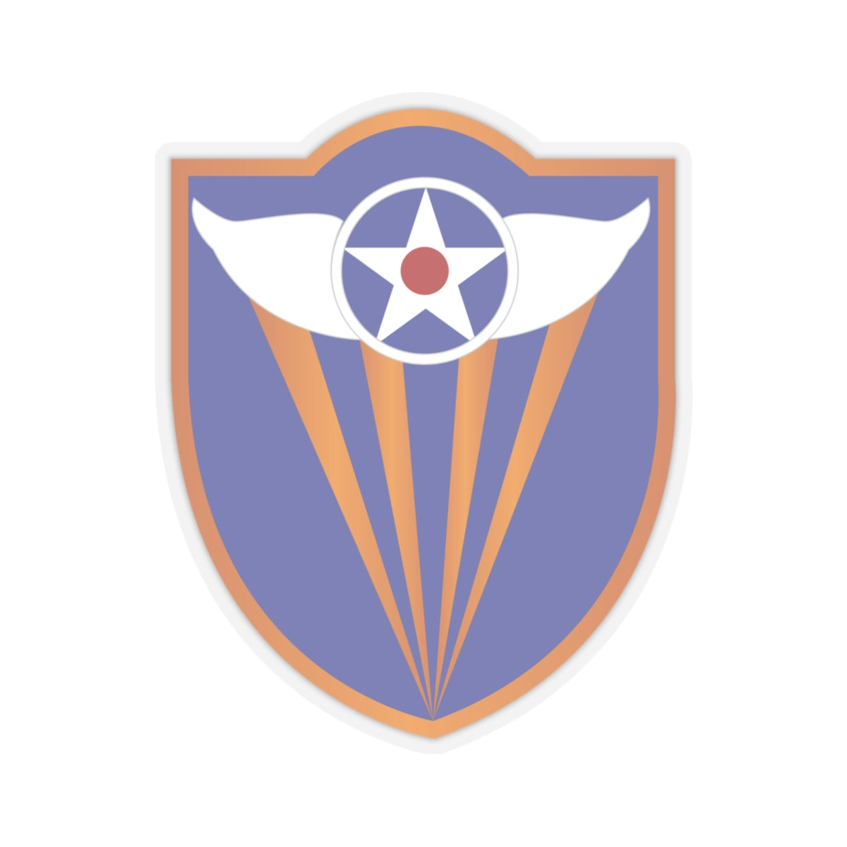 Kiss-Cut Stickers - AAC - SSI - 4th Air Force wo Txt X 300