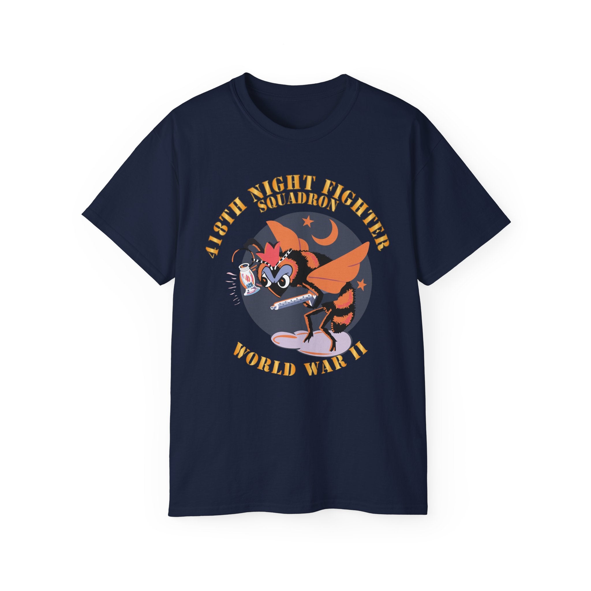 Unisex Ultra Cotton Tee - AAC - 418th Night Fighter Squadron - WWII X 300